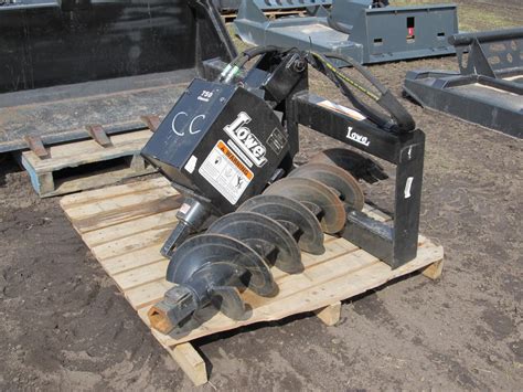 lowe auger skid steer|used skidsteer auger for sale.